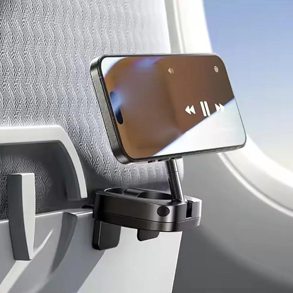 Soporte para teléfono plegable magnético para coche vuelo plano 360 °   Soporte celular con ventosa, estante de navegación para coche, soporte para salpicadero, soporte antivibración