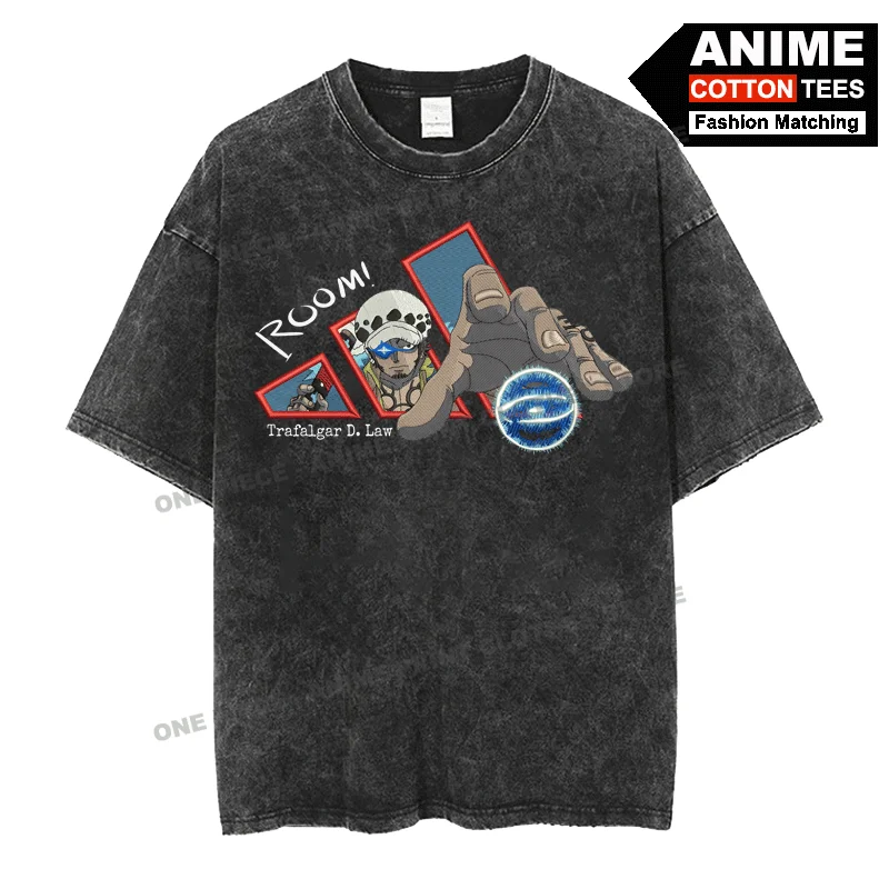 

Creative Printing Design - Anime ONE PIECE - Law · ROOM T Shirt y2k Street styl Men Women Short Sleeve Retro Cotton Loose Tees