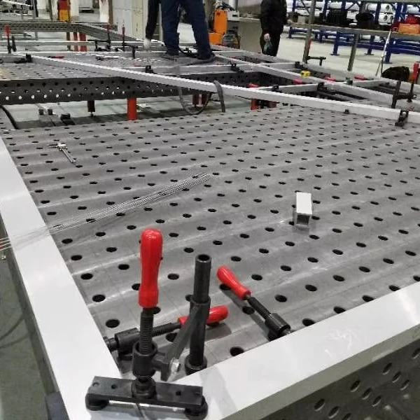3D Flexible 100mm Grid System Welding Table 5-Sided Full Holes Dual Material Cast Iron/Steel New Automatic Soldering Station
