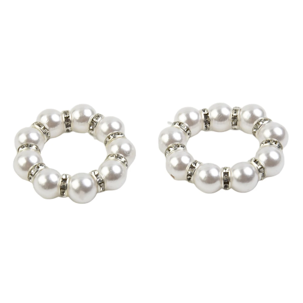 Decoration Napkin Rings For Party Holders Inner Diameter 4cm Napkin Ring 12 Pcs/Set Family Reunion Plastic Wedding White
