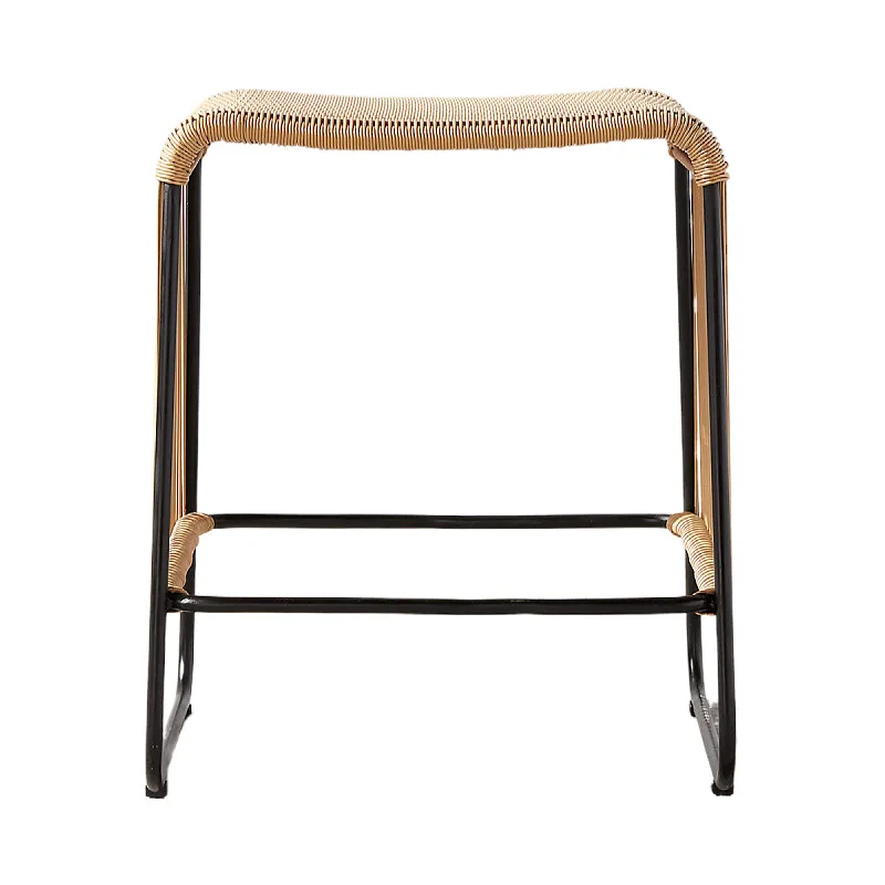 

Nordic style rattan bar chair commercial high stool bar medieval home island chair B & B Internet celebrity rattan chair