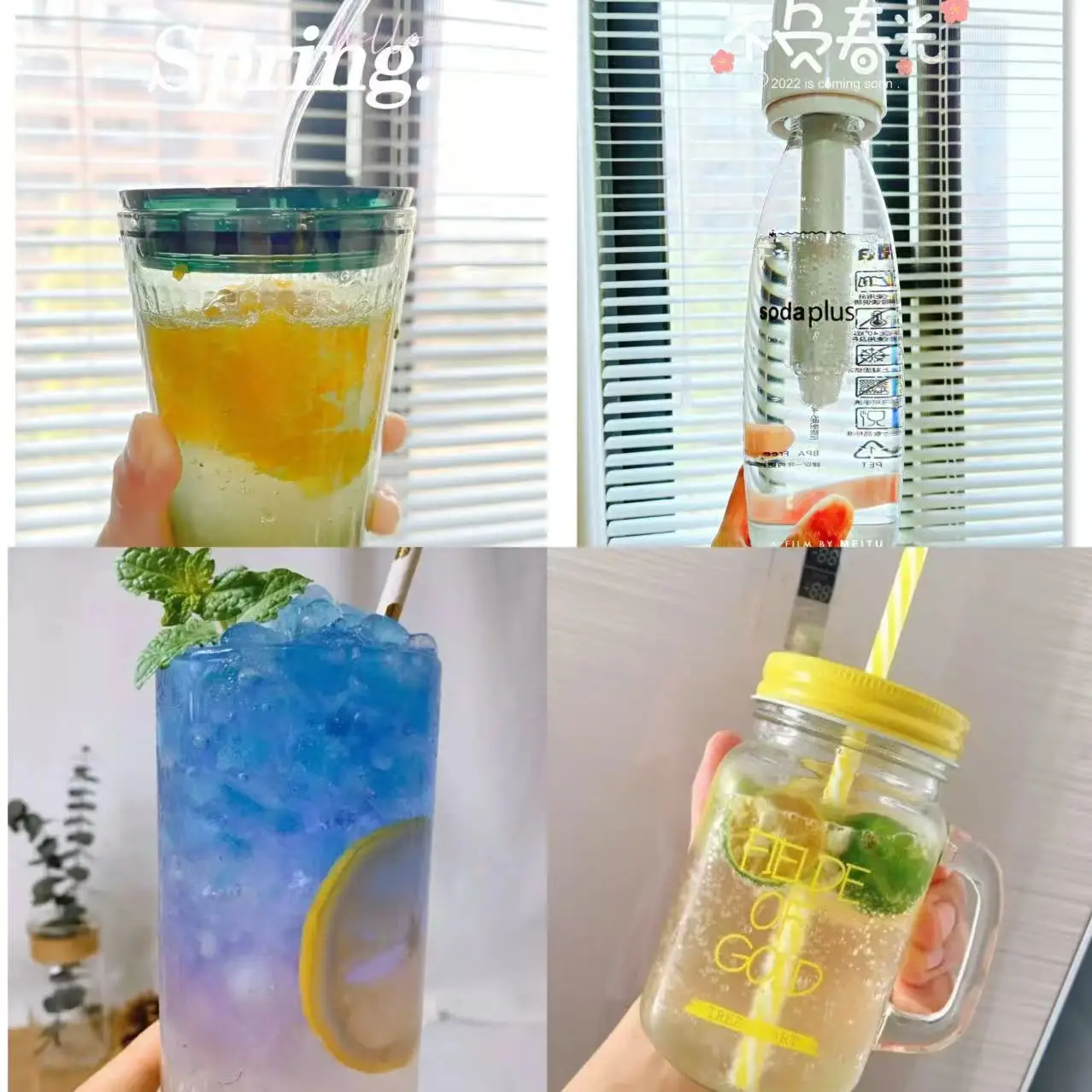 家庭用ソーダメーカー：自家製炭酸飲料用の炭酸水マシン、コーラやその他の冷たい自家製ソーダを作るのに最適 8g CO2