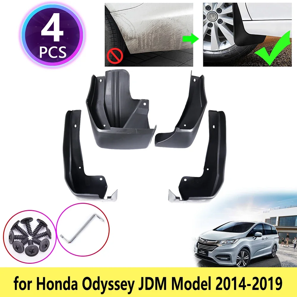 for Honda Odyssey JDM Model RC1 RC2 2014 2015 2016 2017 2018 2019 Mudguards Mudflaps Fender Mud Flap Splash Guards Accessories