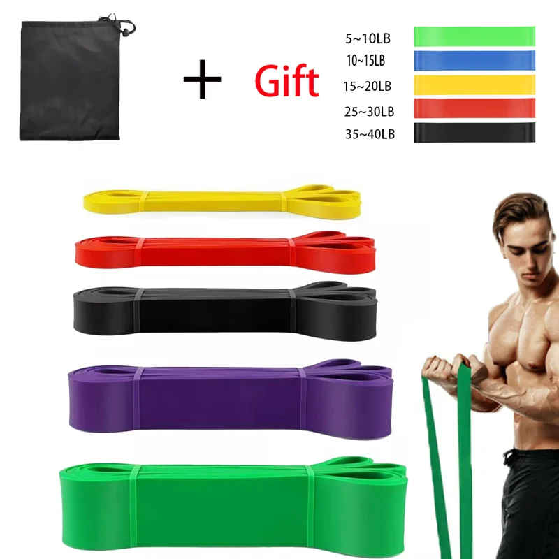 Resistance Bands Exercise elastic band Home Pilates Gym Equipment Sports Power Pull-Up Assist Band  bodybuilding accessories