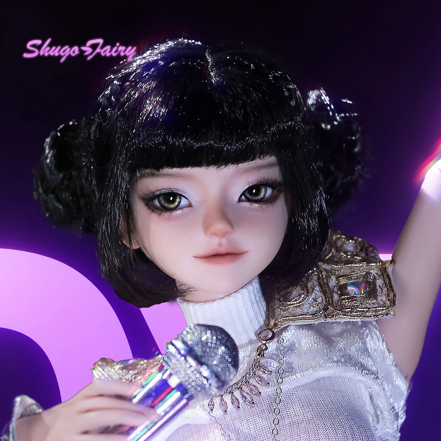 Bjd Doll 1/4 Zoya FUll Set Fashion Y2K Female Dancer Punk Rock Clothing Shugafairy Anime Resin Doll