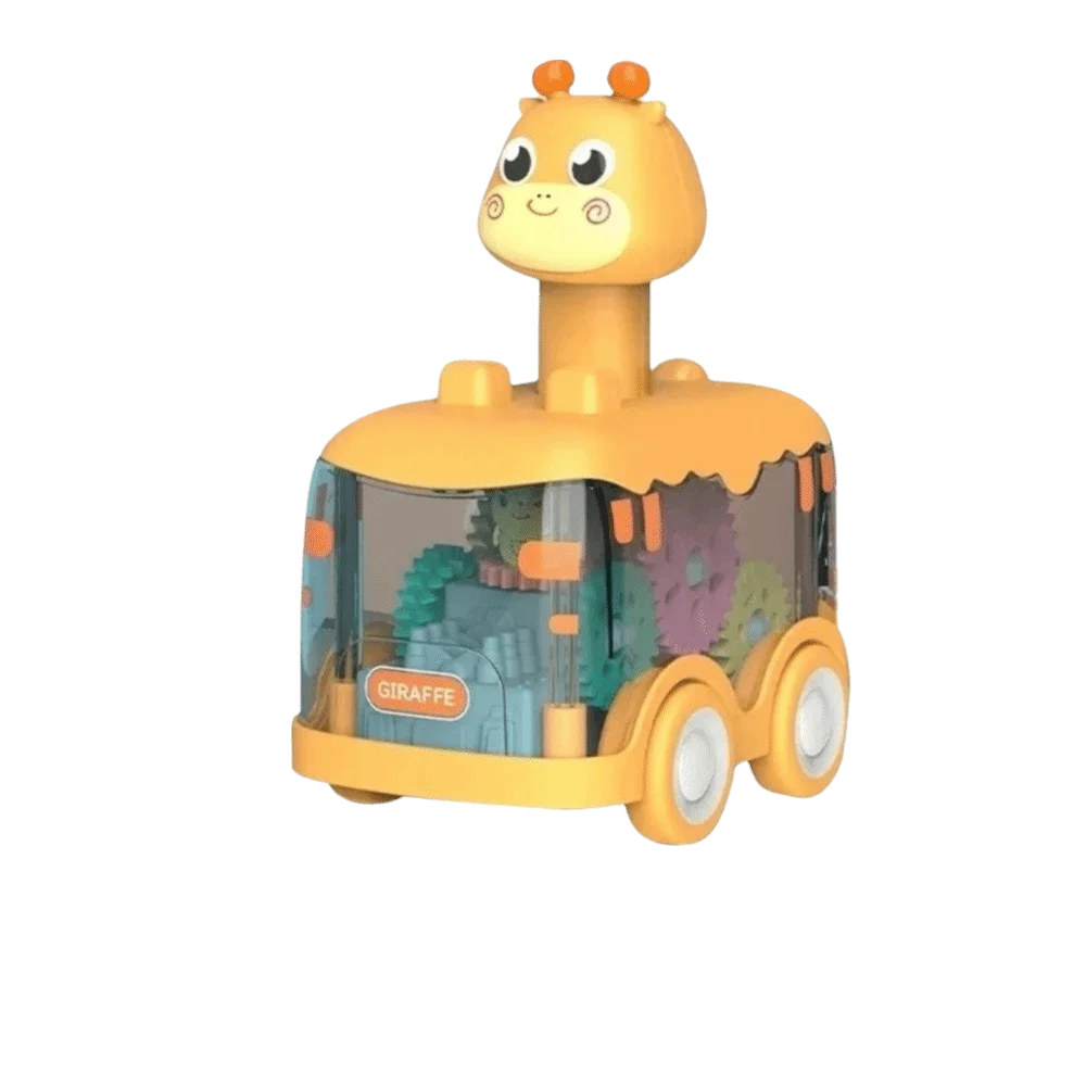 

Новые светящиеся игрушечные машинки-животные для малышей, с видимыми шестеренками, на пульте управления, с функцией отката назад, LED-подсветка, для детей 1-3 лет