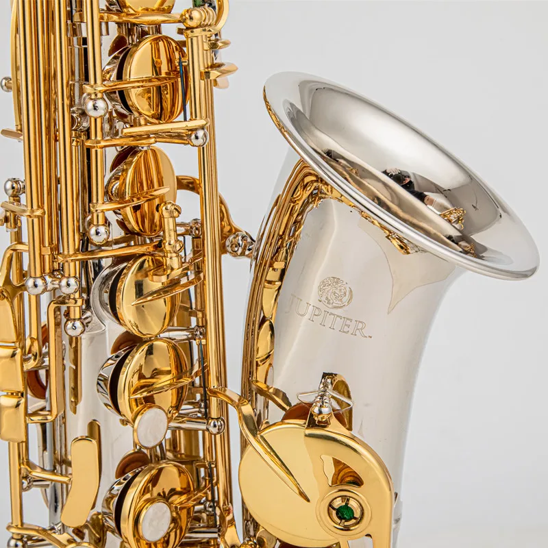 Jupiter JAS 1100SG Alto Eb-flat Saxophone Brass Nickel Silver Plated Body Gold Lacquer Key Music Instrument Sax With Case