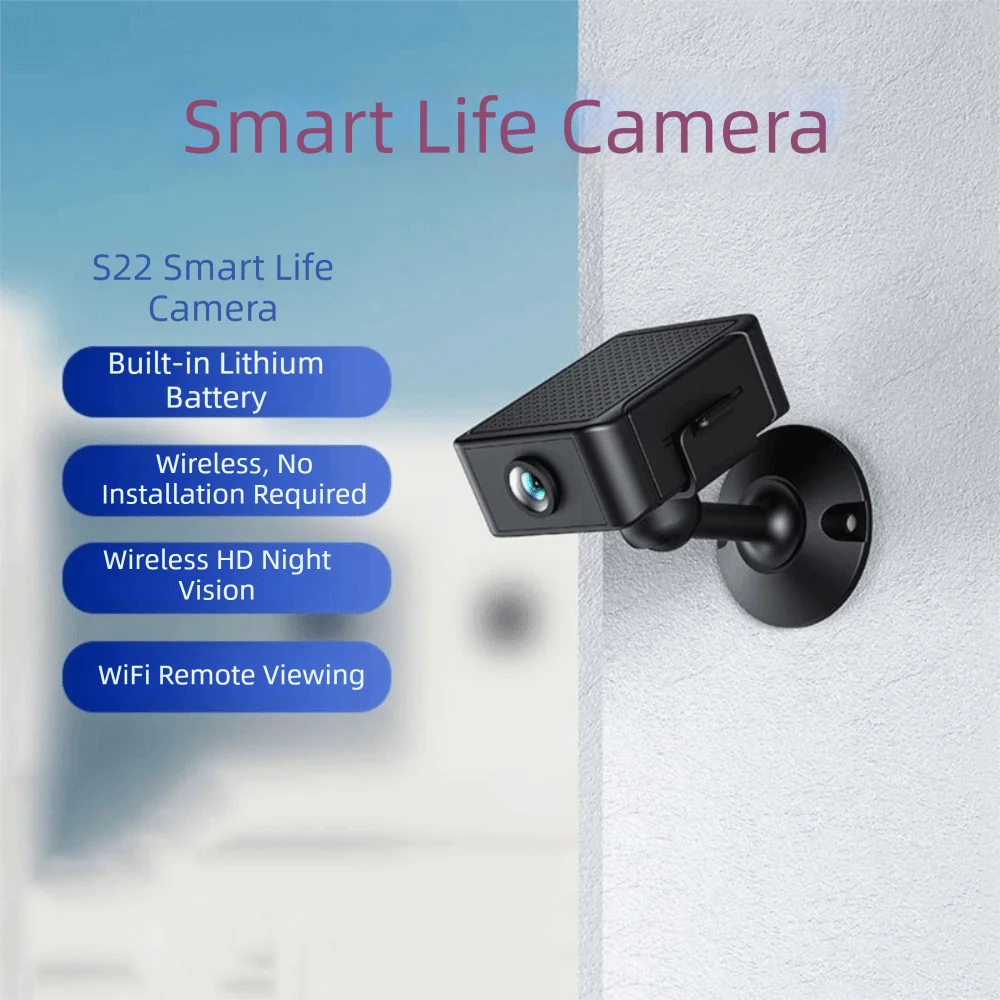 4K Resolution Security Camera Night Vision SD Storage Mini Camera Motion Detection Cloud Storage WIFI Camera Pet Monitoring