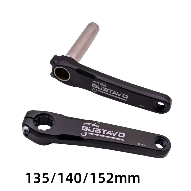 GUSTAVO خفيفة للأطفال قابلة للطي دراجة كرانسيت سبائك الألومنيوم دراجة جوفاء التكنولوجيا كرنك 135/140/152 مللي متر #2