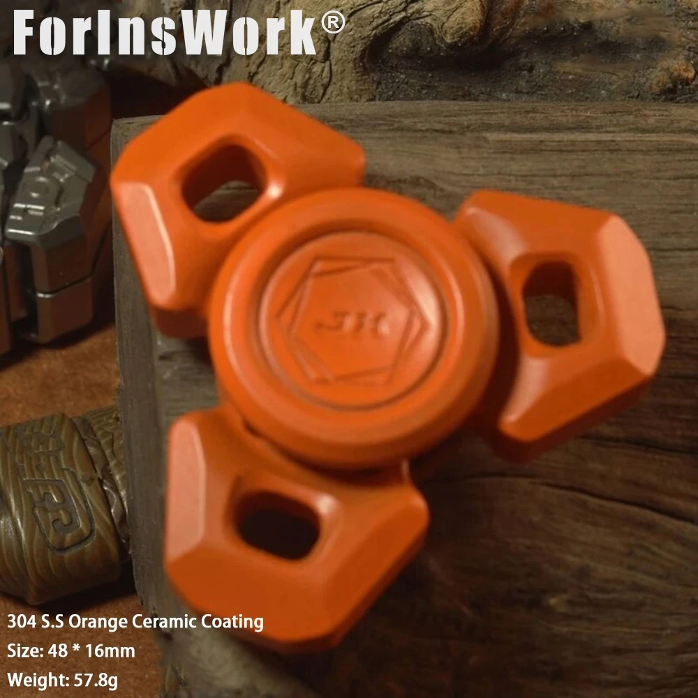 WJ EDC Tri-Leaf Fidget Spinner - Ultra Smooth Spinning Experience! Stress Relief Gadget Adult Toy
