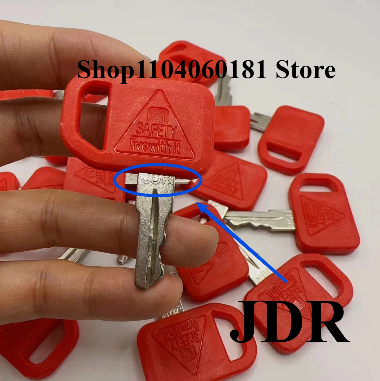 20PCS AR51481 JDR Key For John Deere Excavator Fit All Graders Dozers Skid Steer