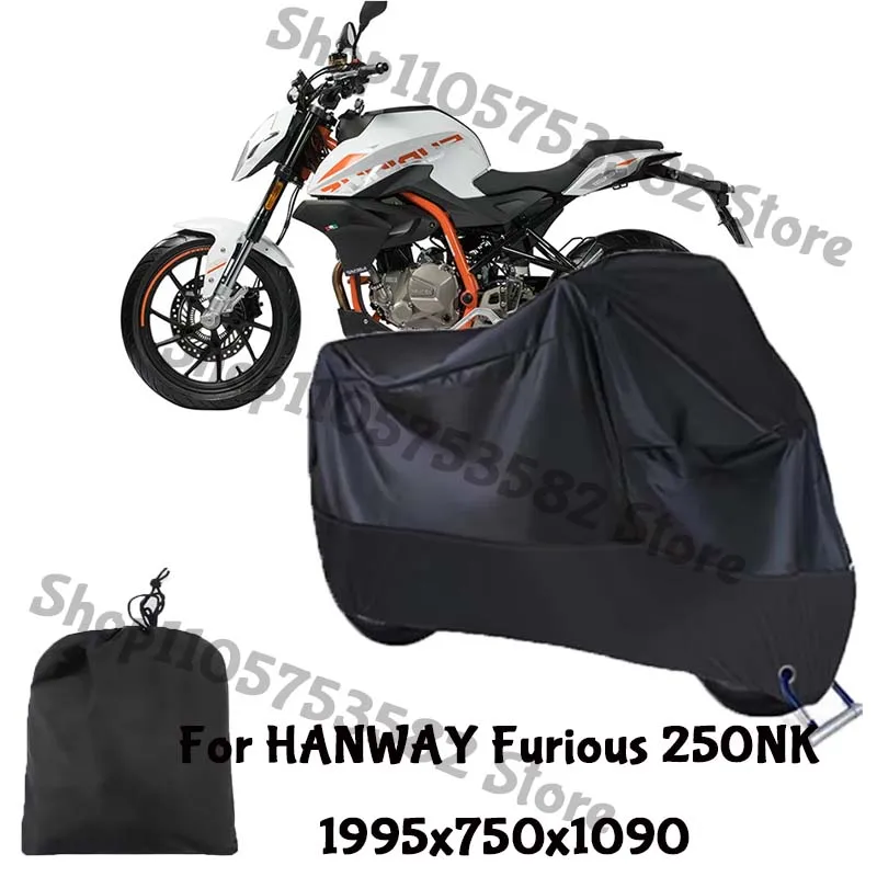 Motorcycle Full Covers For HANWAY Furious 250NK Car Outdoors Sun Protection Dust No Ear Thickened Oxford Clothcover Accessories
