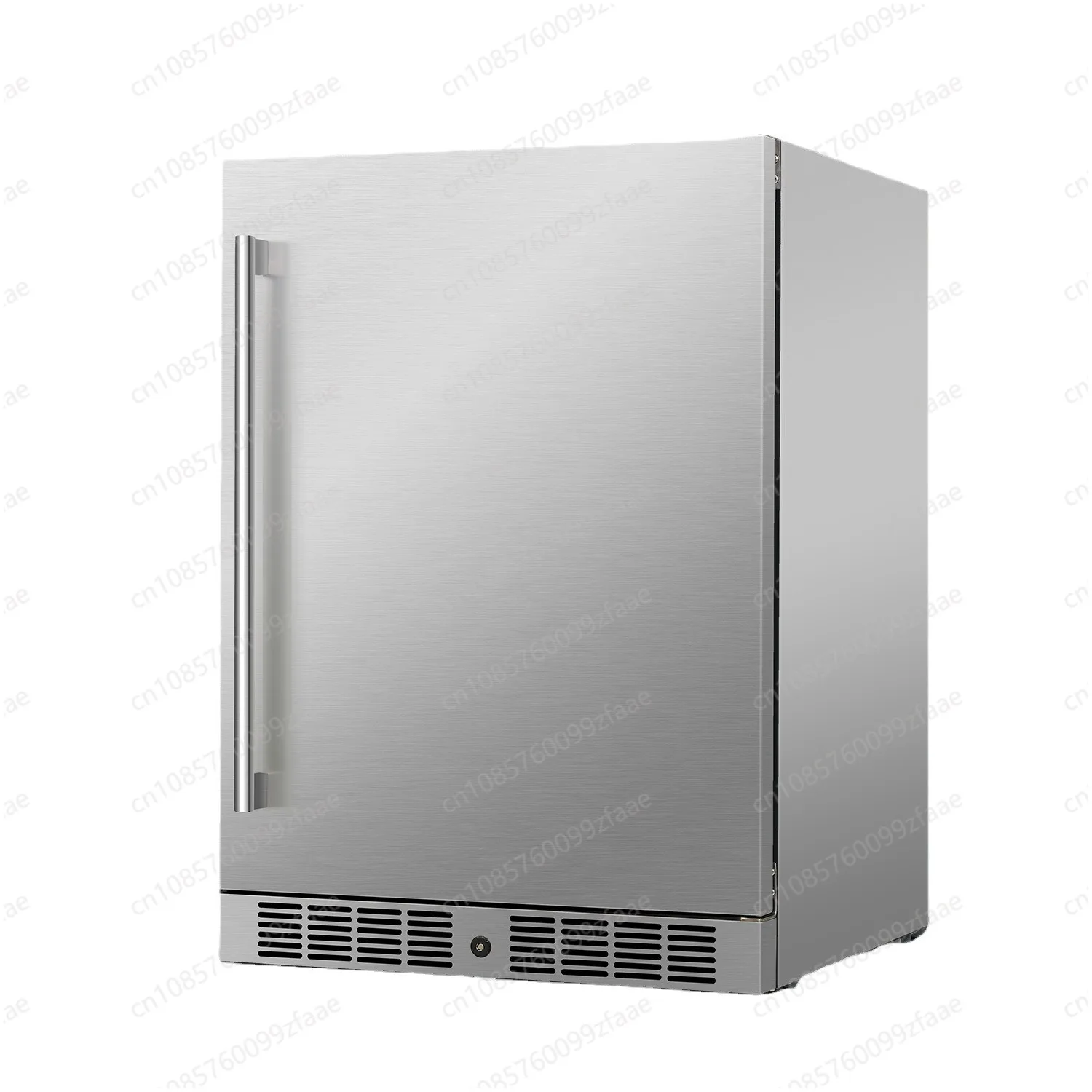 Stainless steel food and beverage fresh-keeping refrigerator large-capacity vertical supermarket display freezer