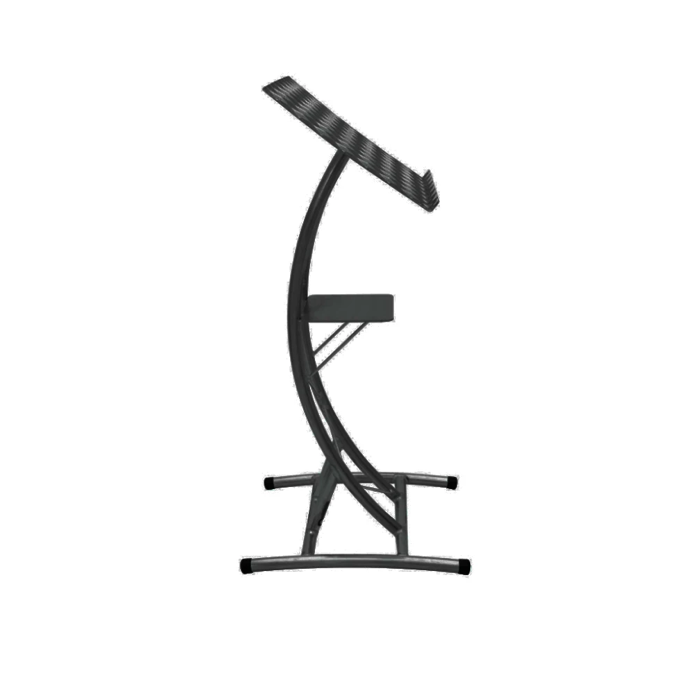 Hooqu Truss de aluminio RP-3 Púlpito de tránsito plateado Soporte de podio Púlpito de estante Inc