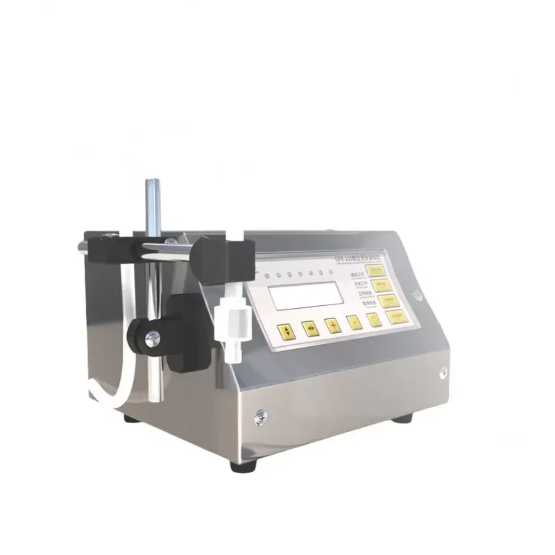 GFK-160 Semi-Automatic Desktop Round Plastic Spray Bottle Milk Drink Oil Perfume Water Juice Liquid Filling Machine