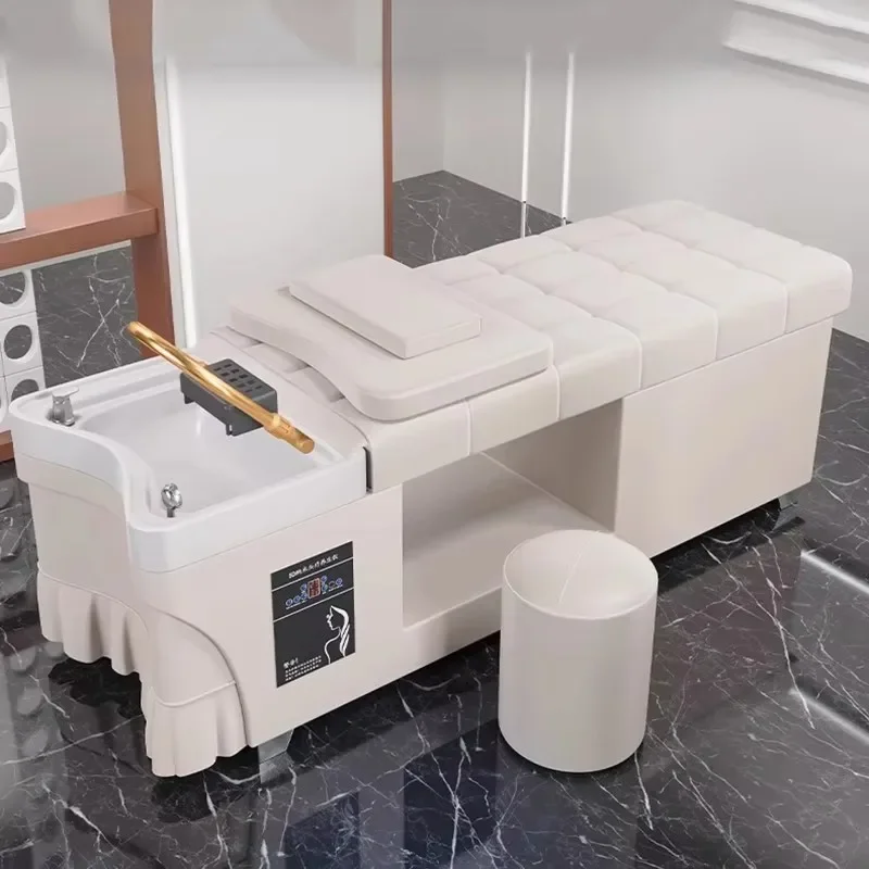Unique Shampoo Bed Stylist Shampoo Steamer Salon Modern Circulation Shampoo Bed Barber Equipment Barbearia Commercial Furniture