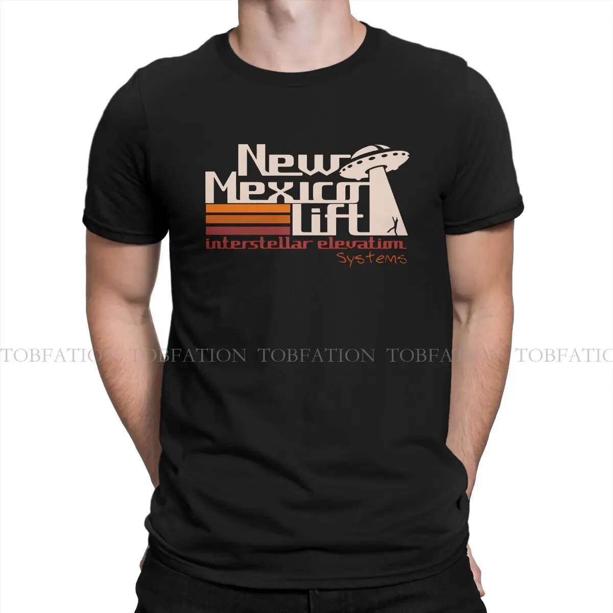 New Mexico Lift Interstellar Elevation Systems Ufo Abduction Men TShirt Alien UFO O Neck Short Sleeve 100% Cotton T Shirt Gift