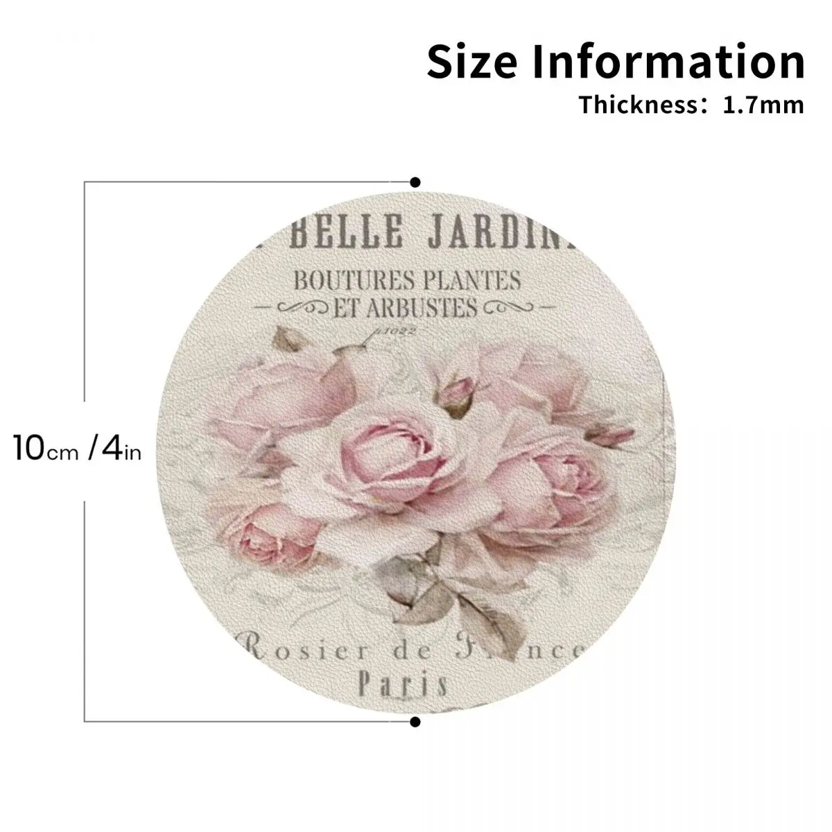 

Французские подставки в стиле потертого шика, кожаные салфетки, нескользящие изоляционные кофейные коврики для дома, кухни, обеденные подушечки, набор из 4 шт.