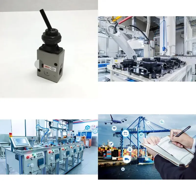 3 Port Mechanical Valve Lever Type 1/4 NPT for Industrial Automation PLC Controller