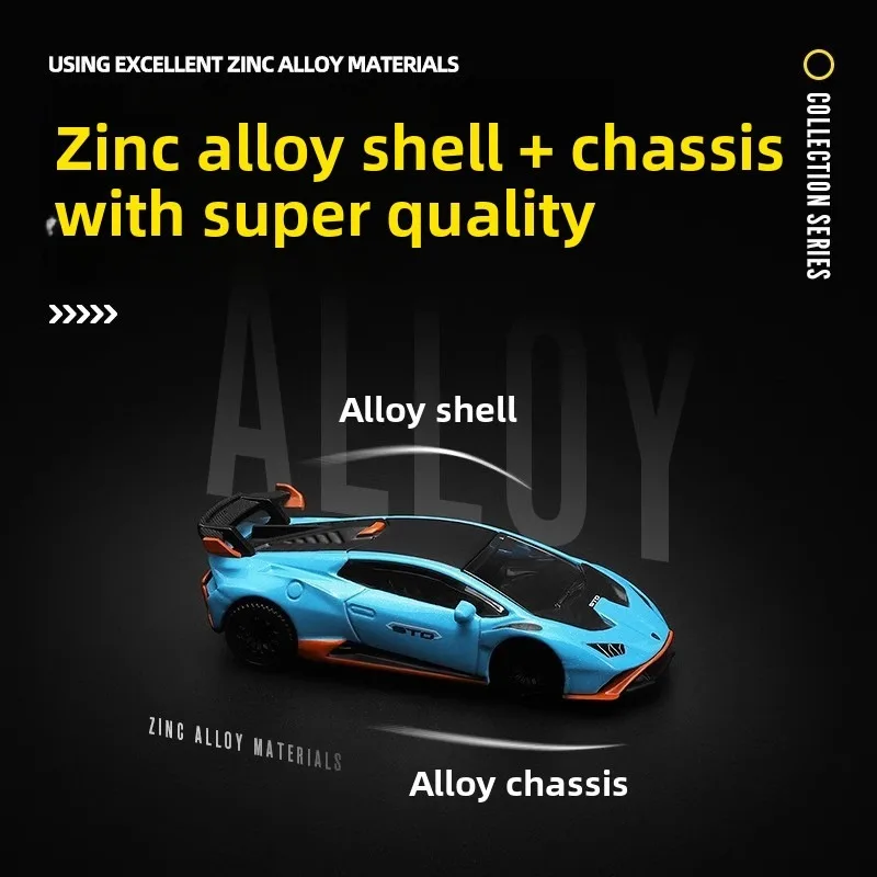 Simulatie 1:64 Schaal BMW M4 GT3 X5M Lambor STO Legering Model Auto met Display Box Collectie Spelen Voertuigen Speelgoed Home Decor jongen