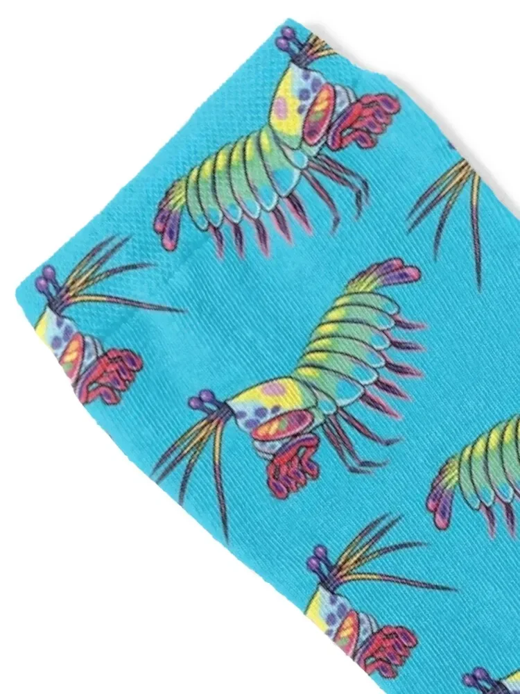 Rainbow Peacock Mantis Shrimp Socks christmas gift designer heated Boy Socks Women's