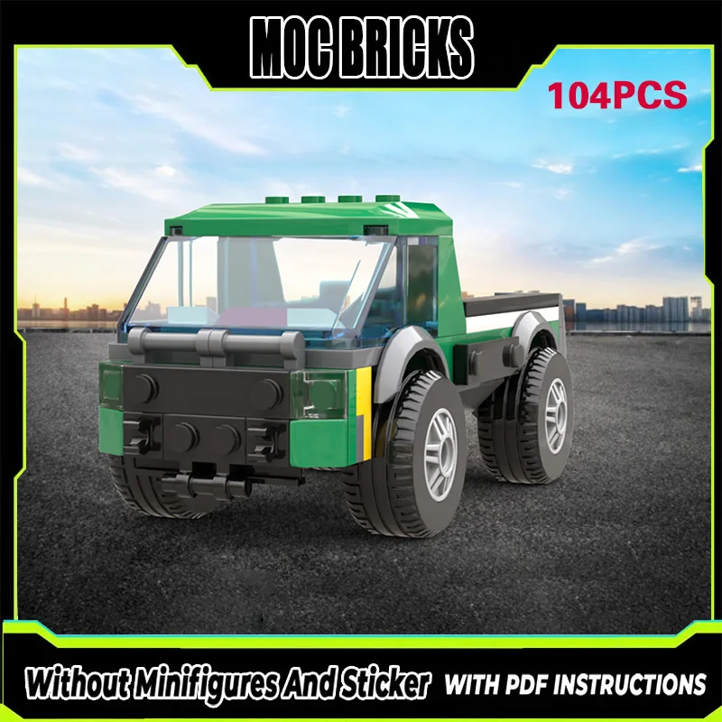 

Конструктор MOC: Модель городского автомобиля, классический грузовик, модульные технологичные блоки, подарки, праздничный набор для сборки, детские игрушки