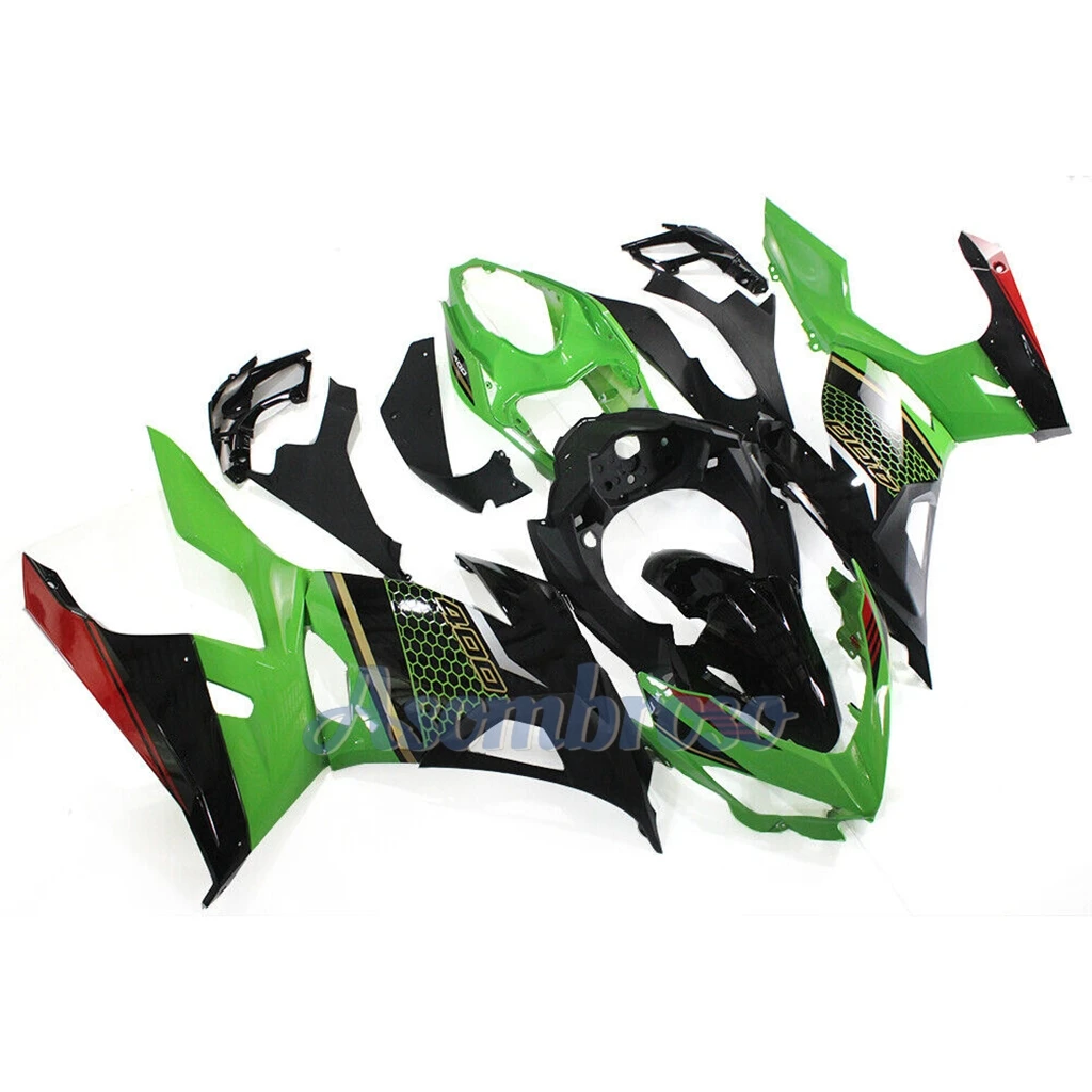 Fairing Kit for KAWASAKI NINJA400 2018 2019 2020 2022 2023 2024 EX400R 18-24 Green Black Body Motorcycle Component Fairings