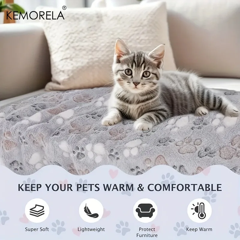 3 Stück KEMORELA ultraweiche Fleece-Hundedecken, geeignet für kleine, mittelgroße und große Hunderassen, maschinenwaschbar, Heimtierbedarf – Detail 9