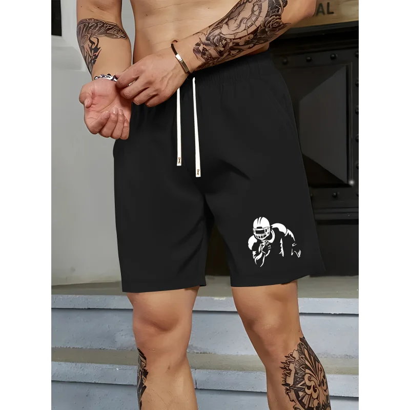 

Модные шорты с принтом, повседневные летние спортивные шорты на шнурке для мужчин.