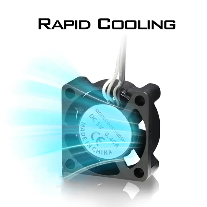 SEWS-2510 Fan For Bambu Lab X1/P1 Hot End Cooling Fan With Cable Cooling Fan For Bambu X1C P1S P1P 3D Printer Accessories