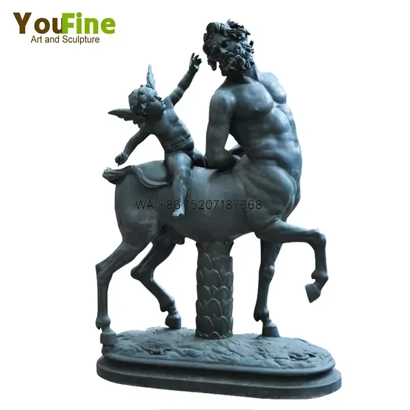 Wmwmnu Classical Bronze Centaur Chiron Greek Statue for Home Decor Art Sculpture Figurine Mythology Gift Ornament Desktop