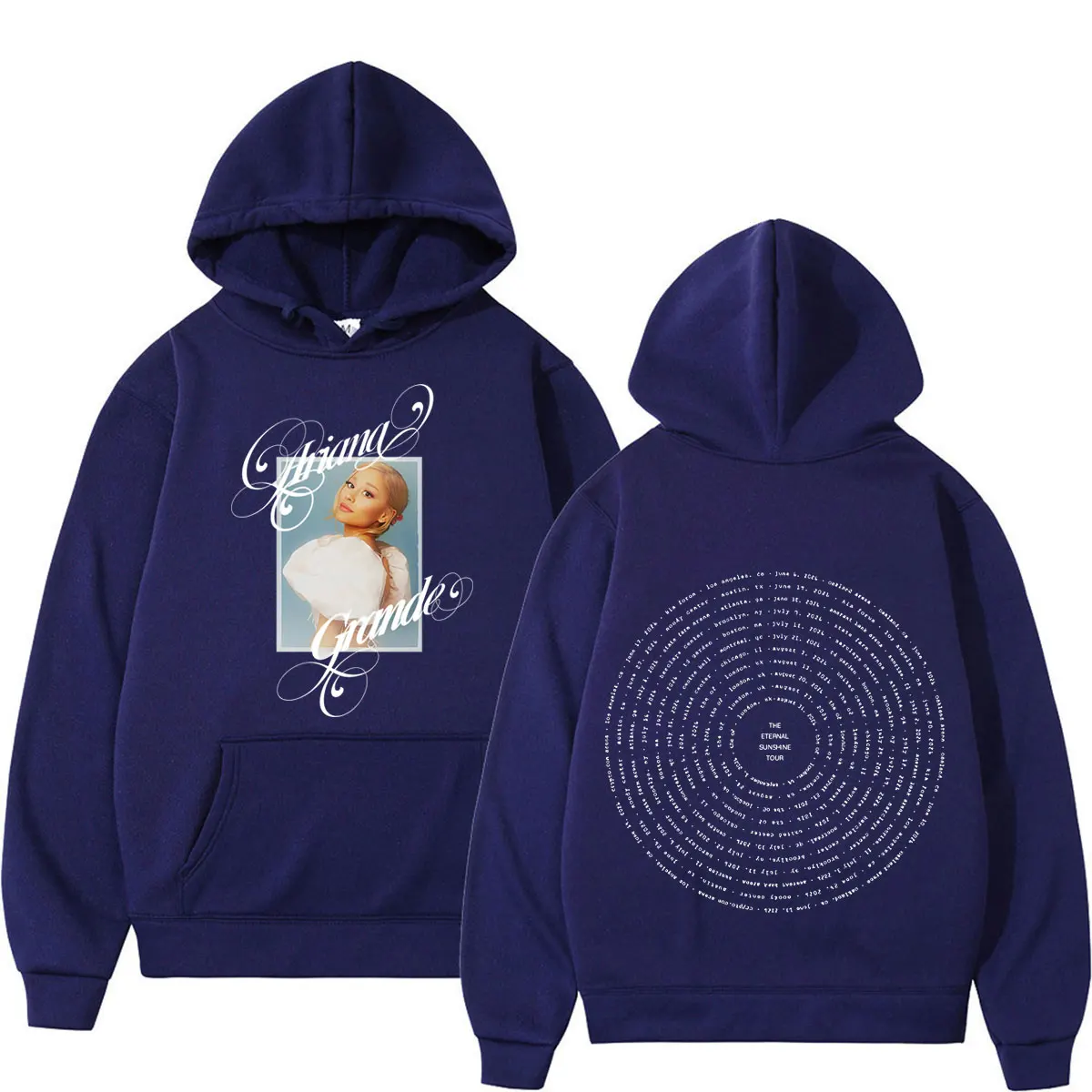 Ariana Grande The Eternal Sunshine Tour 2026 Print Hoodie Men Women Loose Sweatshirts Autumn Winter Fashion Casual Pullover