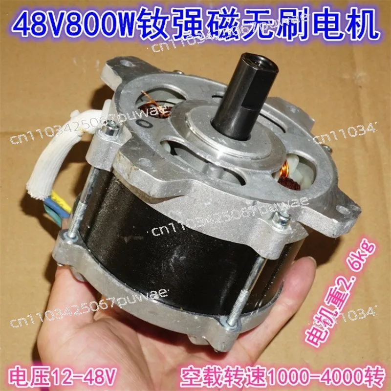 NdFeB High Torque Brushless Motor | 24V/36V/48V 800W High Power Motor for Mechanical Power Equipment