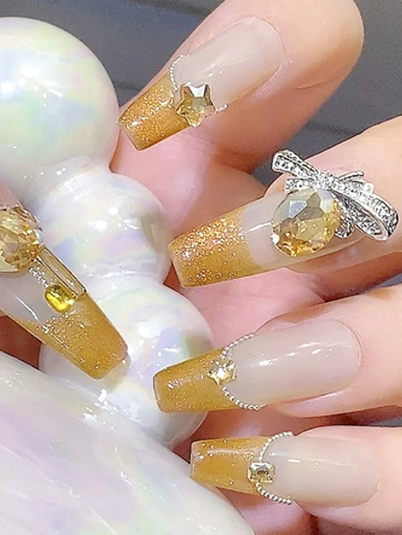 20pcs Nail Art Nail Accessories 3D Y2K Exquisite Bow Nail Gem DIY Nail Decorations, Nail Salon, Nail Technician Exclusive