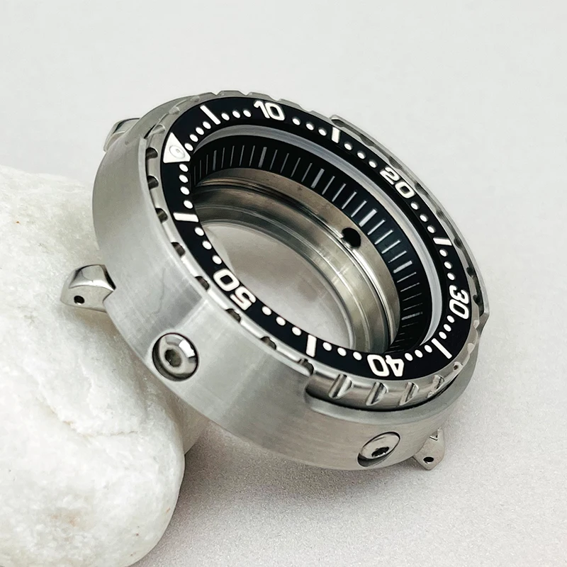 Imagem -03 - Luminous Steel Bezel Insert para Homens Mod 47 mm Seiko Tuna Canned Nh35 Nh36 7s26 Movimento Assista Reparação Substituir Peças