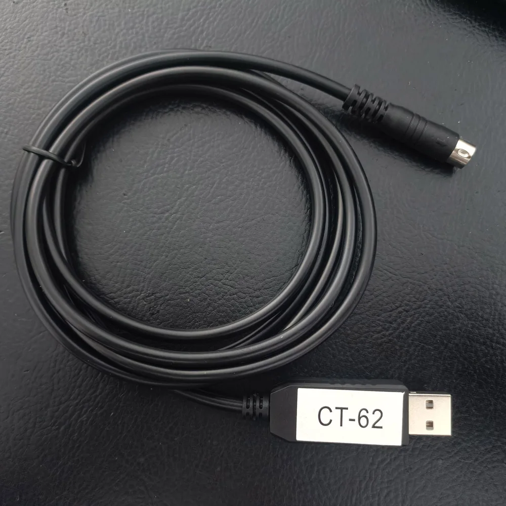 CT-62 USB-8pin Din Male for Yeasu FT/817/818/857/897D/MF/HF/VHF/UHF/Transceiver/CAT/control/clone/program Cable