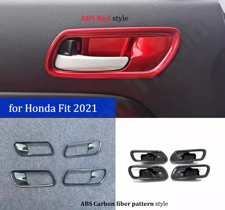 for Honda Fit 2021 Interior handle decorative frame/stainless steel interior modification accessories