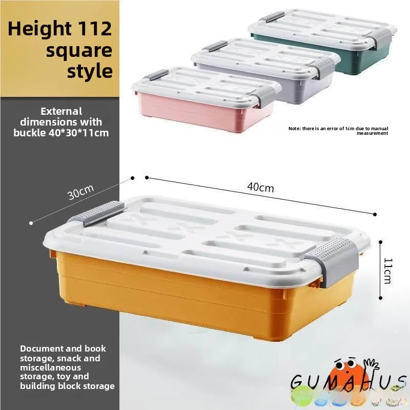 

Большой плоский пластиковый контейнер для хранения под кроватью с выдвижными ящиками для домашнего использования, коробка для хранения одеял с крышкой, органайзер для хранения под кроватью