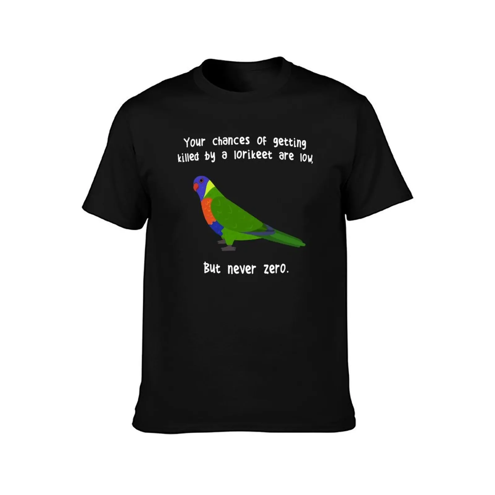 Rainbow Lorikeet Never Zero T-Shirt Light Athletic Short Sleeve Tee Shirt