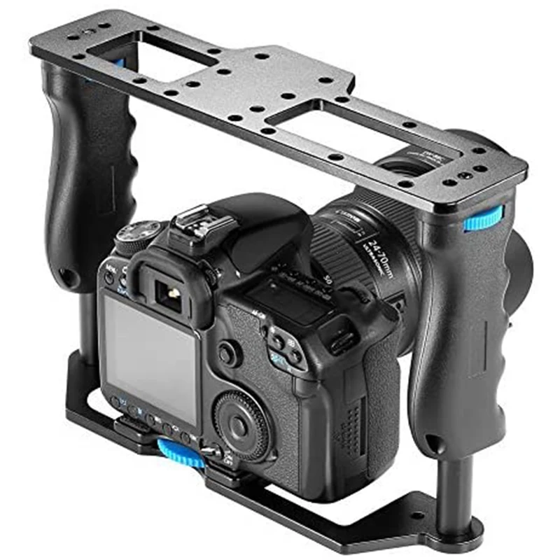 Film in lega di alluminio Movie Making Camera Video Cage per fotocamere DSLR come Canon 5D Mark II III 700D ,Nikon D7200