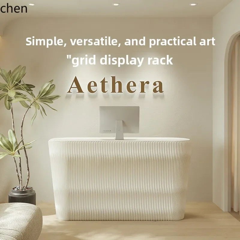 a-1HT Shelf Display Cabinet Product Jewelry Cosmetics Figurine Centerpiece Display Stand Front Desk Grid Layer Display Rack