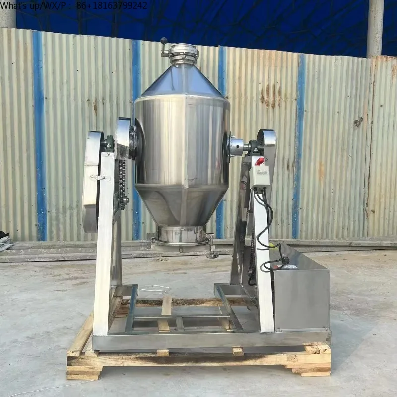 

High Quality 304 Stainless Steel Drum Mixer for Dry Powder Granular Mixing Equipment