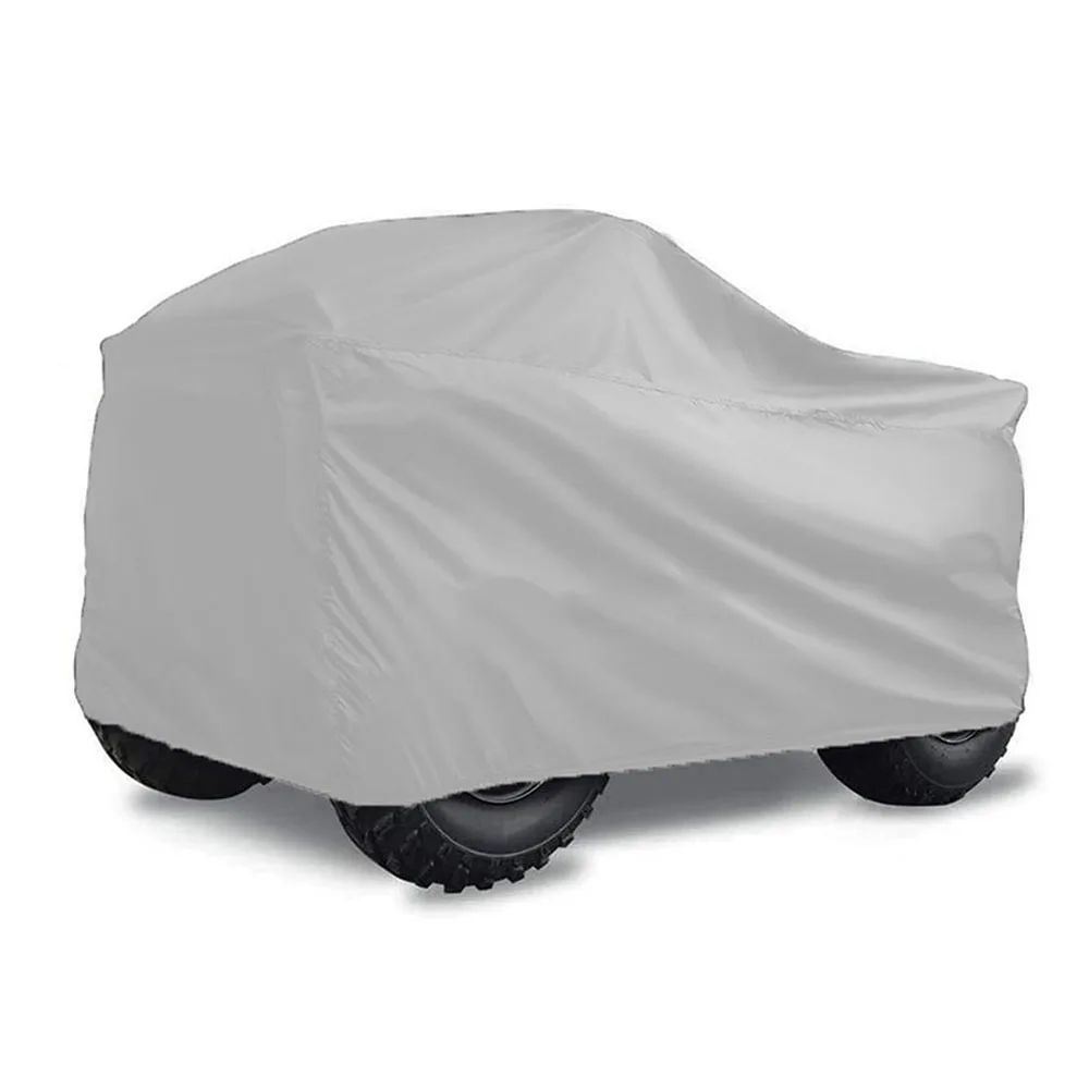 

210T Oxford Cloth ATV Cover Outdoor Waterproof Dustproof Silver Black Cover For ATV UTV Vehicle Scooter Motorbike Quad Bike