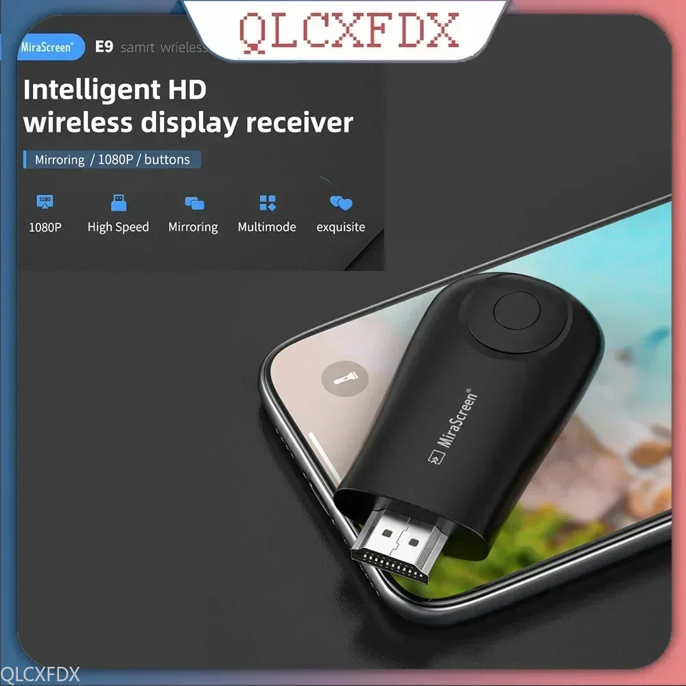 لاسلكي HDMI متوافق مع واي فاي دونجل Miracast مع AirPlay DLNA كامل HD E9 TV Stick 1080P شاشة مرآة لنظام IOS أندرويد