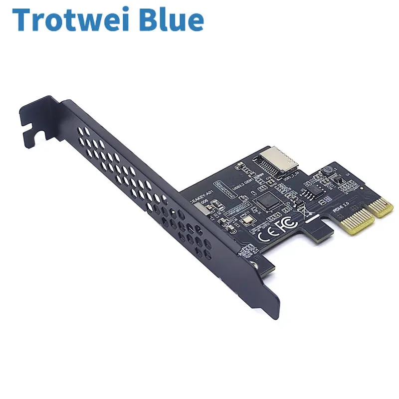 NEW Add on Card PCI Express 2.0 X1 USB 3.2 Gen1 TYPE-E Card PCIe Front Type-C Adapter Riser USB3.1 Gen1 A-KEY 5Gb Expansion Card