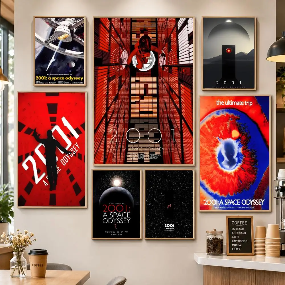 Movie 2001 A Space Odyssey Sci Fi Kubrick Classic Poster HD Wall Decor Apartment Dorm Office Cafe Bedroom Home Gift