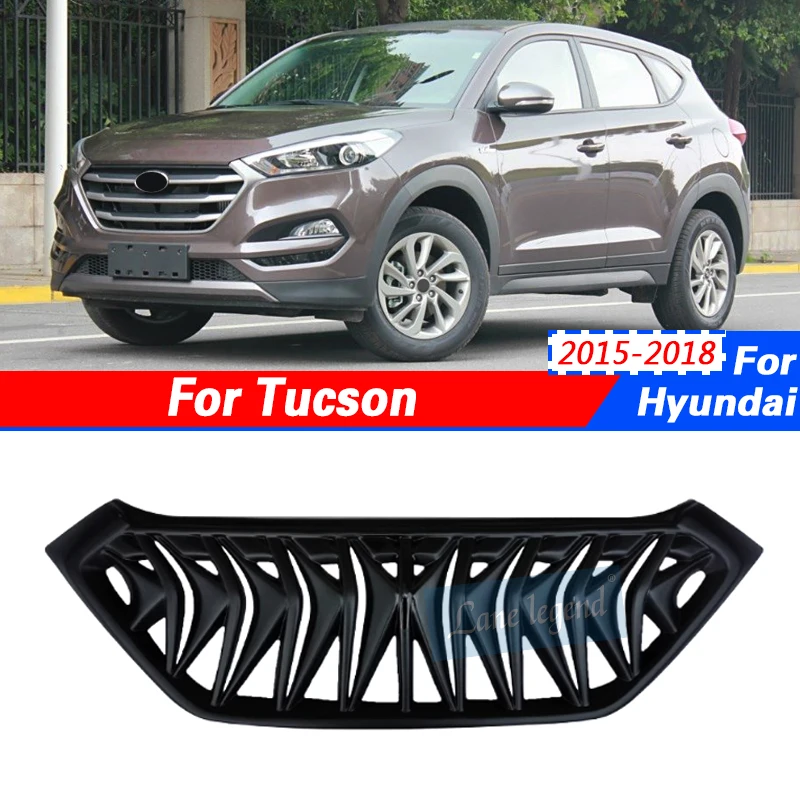 Racing Grill For Hyundai Tucson 2015 2016 2017 2018 Grille Front Bumper Grille Mesh Factory Outlet Ventilation Net