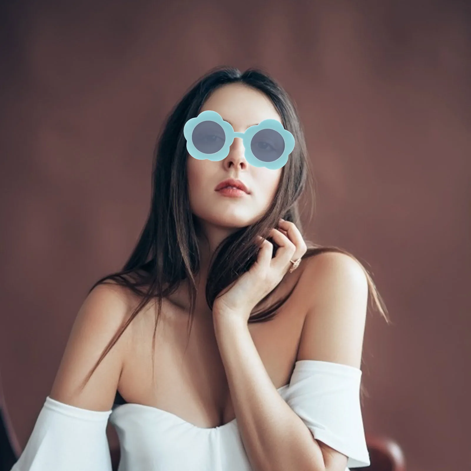 8 個のパーティー装飾メガネフラワーサングラスセット子供大人フェスティバルアイウェア小道具グローパーティー記念品マルディグラ誕生日