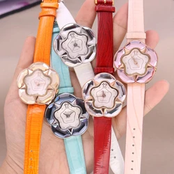 SALE!!! Discount Melissa Crystal Old Types Lady Women's Watch Japan Mov't Fashion Hours Bracelet Leather Girl's Gift Box