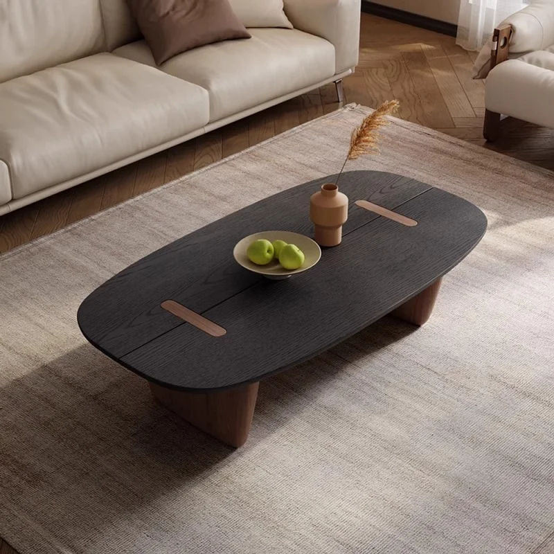 

Дизайнерский кофейный столик Wabi Sabi из массива красного дуба, современный стол для кафе, гостиной или отеля